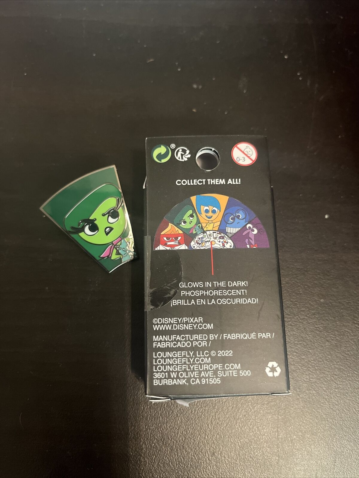 Pixar Inside out Disgust loungefly enamel pins Blind box