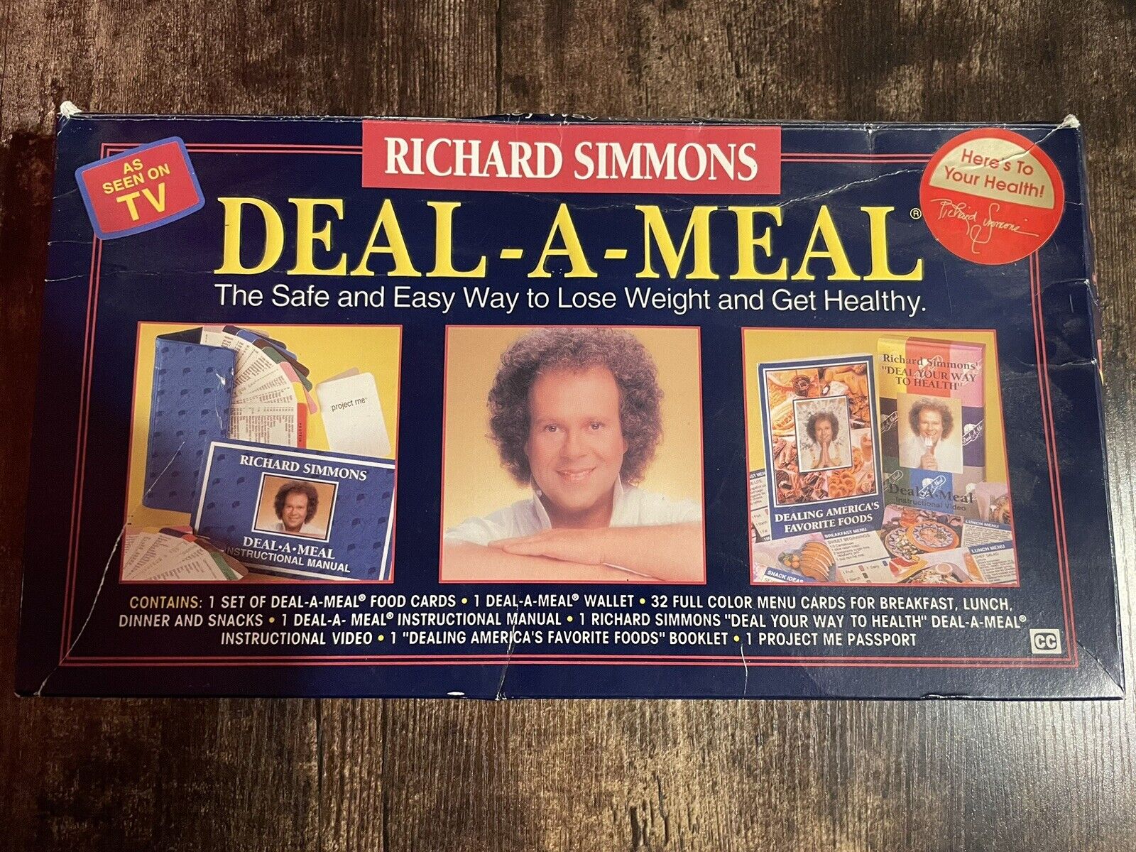 Vintage 1991-1993 RICHARD SIMMONS Deal-A-Meal Weight Loss Kit Opened Box