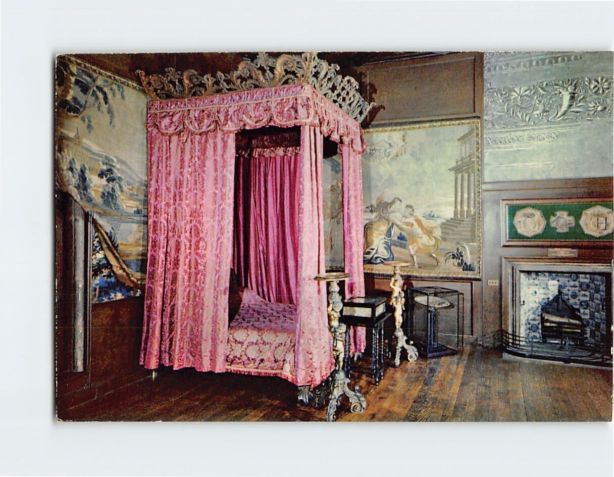 Postcard Queen Marys Bedroom Palace of Holyroodhouse Edinburgh Scotland