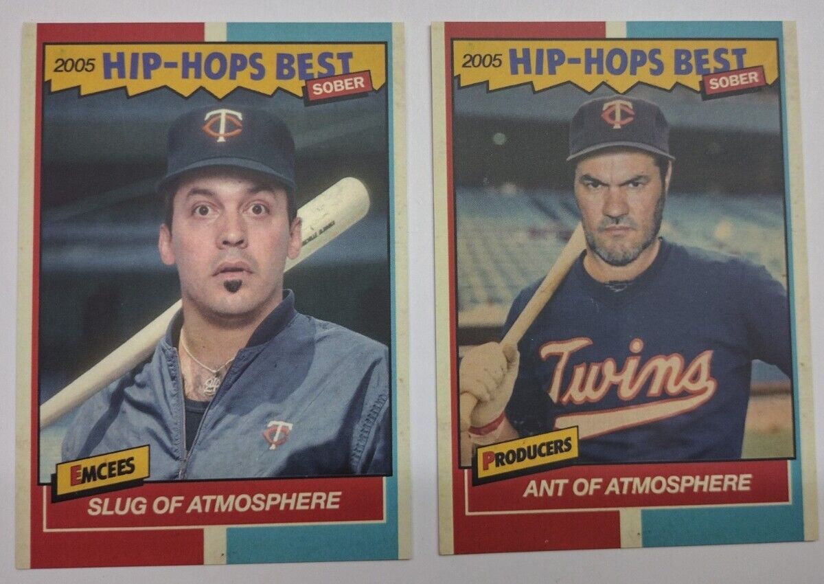 Atmosphere Slug Ant Limited Edition Hip Hop Baseball Rookie Art Cards Rap