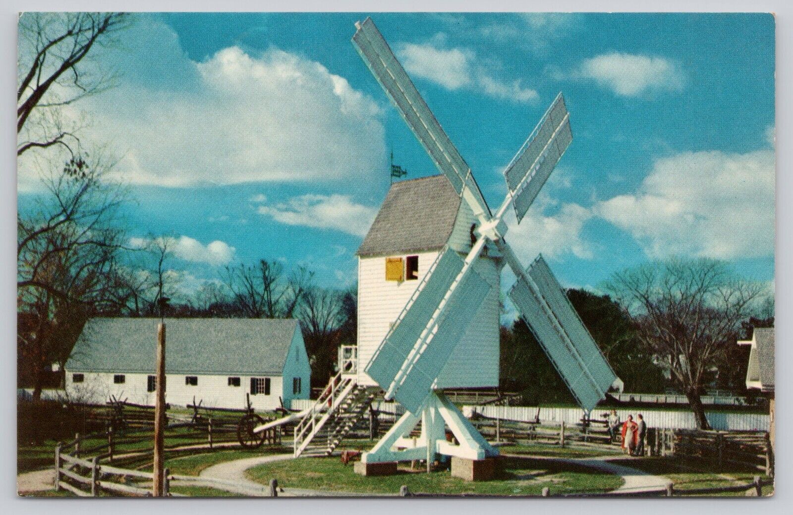 Robertson's Windmill Williamsburg Virginia Vintage Postcard
