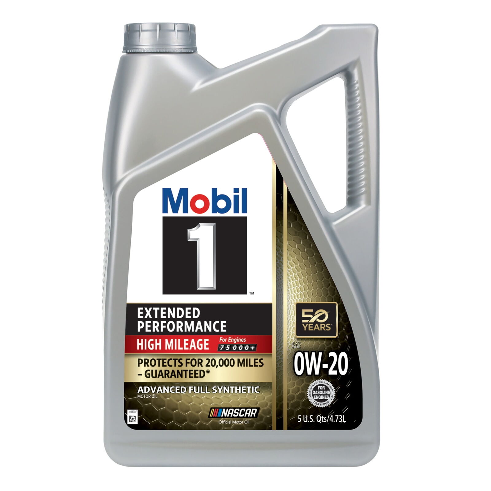 Extended Performance High Mileage Full Synthetic Motor Oil 0W-20, 5 Quart