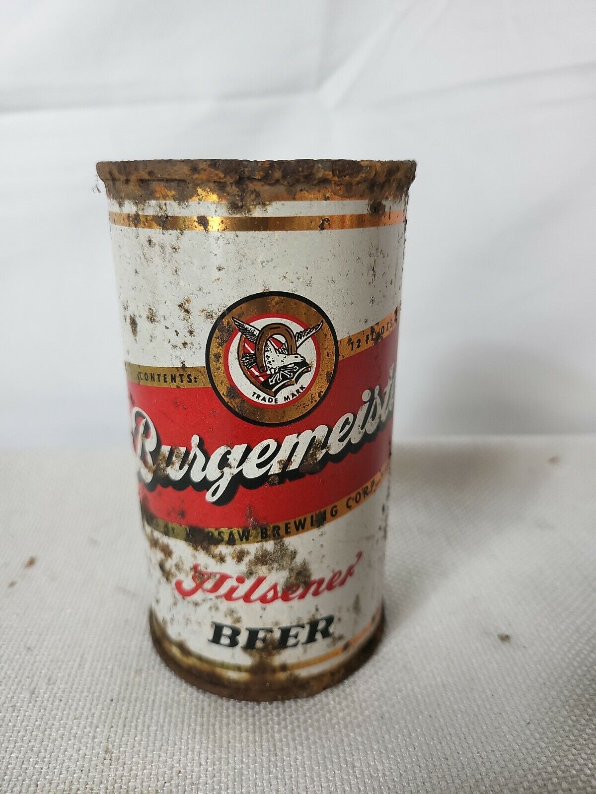Burgemeister Flat Top Beer Can Warsaw IL EMPTY