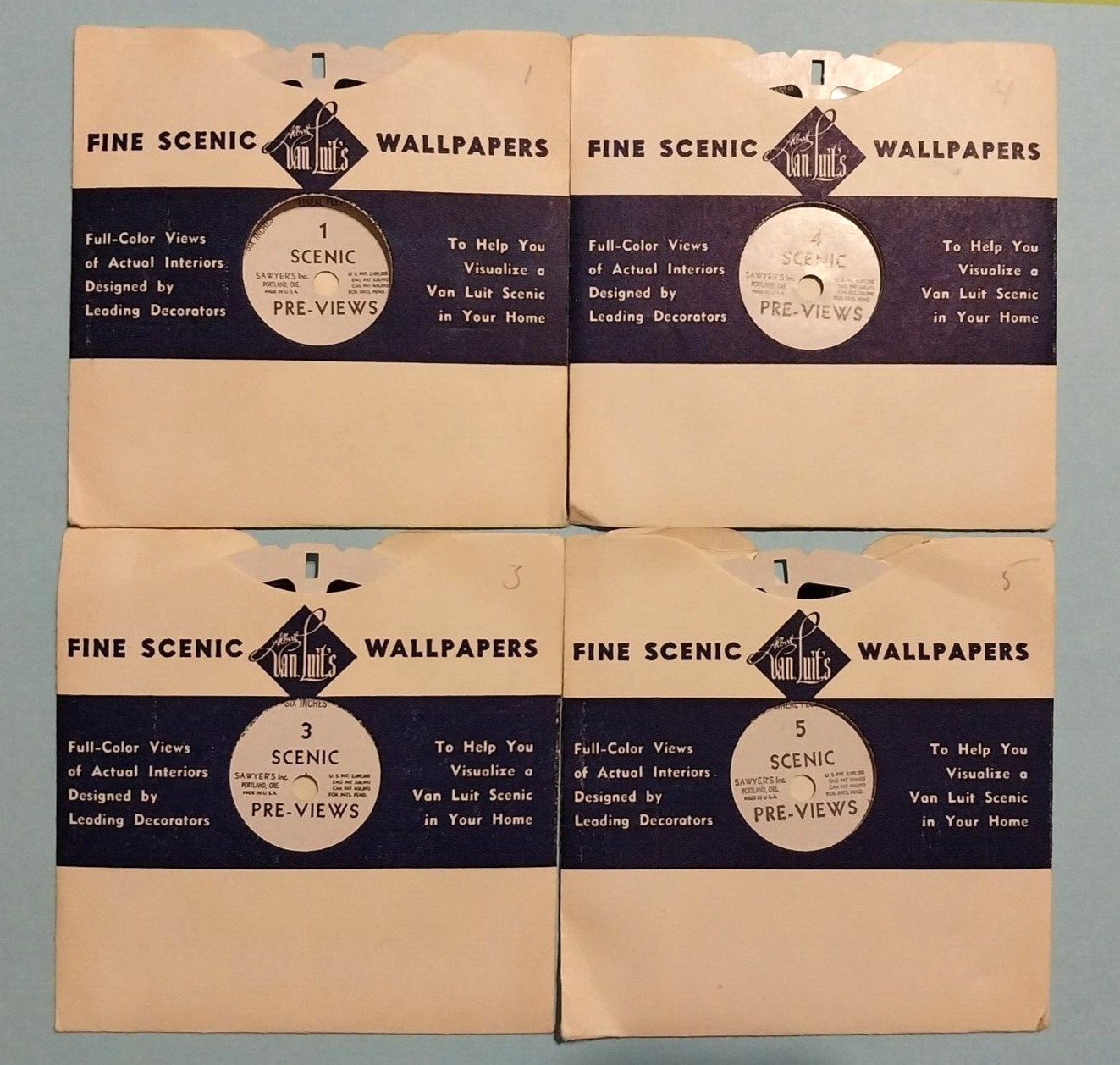 View-Master Fine Wallpapers Commercial Demo Reels Sets  #1 #3 #4 #5
