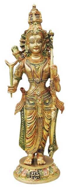 Brass Ram Ji Idol Lord Rama Statue Hindu Deity Religious Figurine 19 Inch