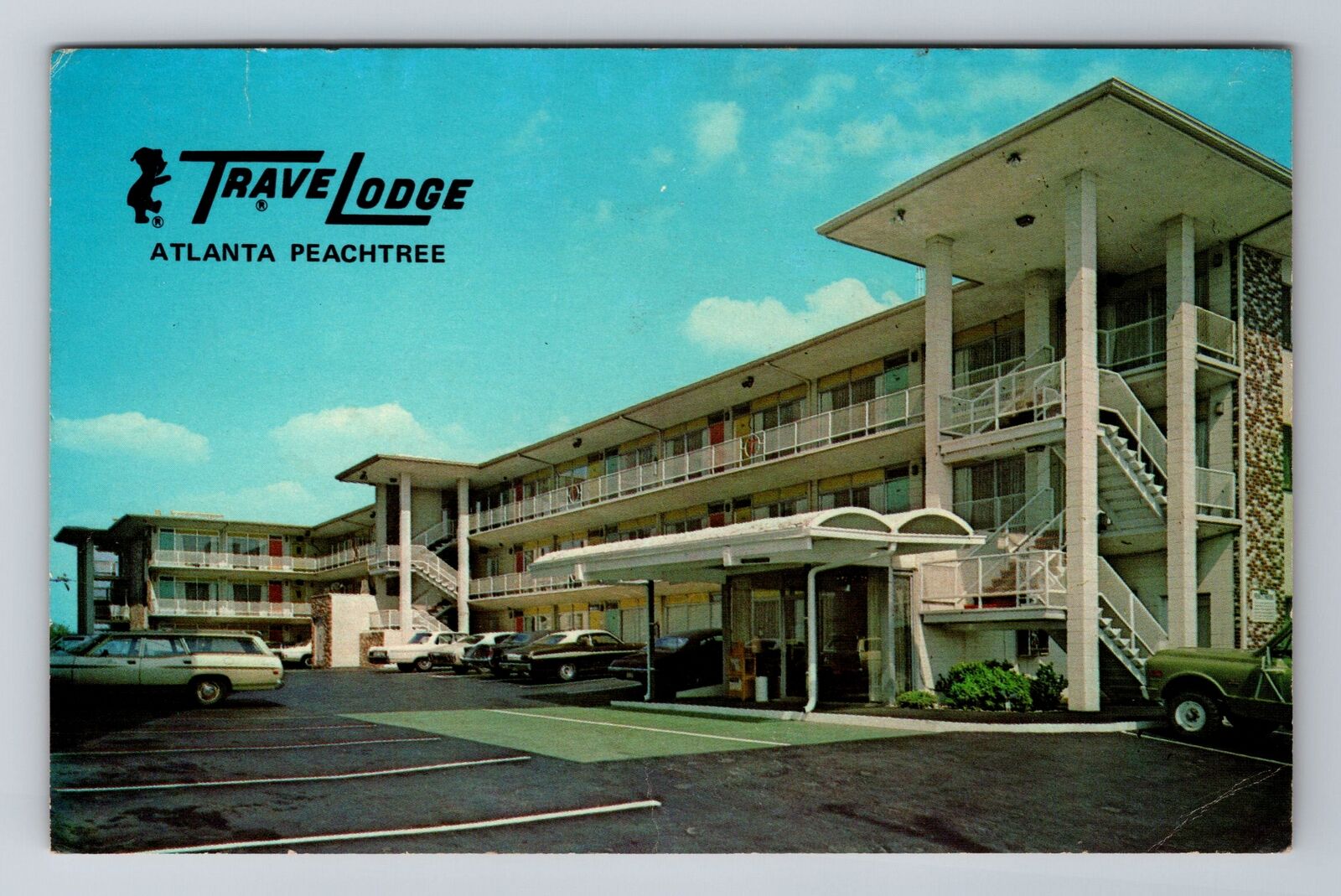Atlanta, GA-Georgia, Travel Lodge. Peachtree Street, c1980, Vintage Postcard