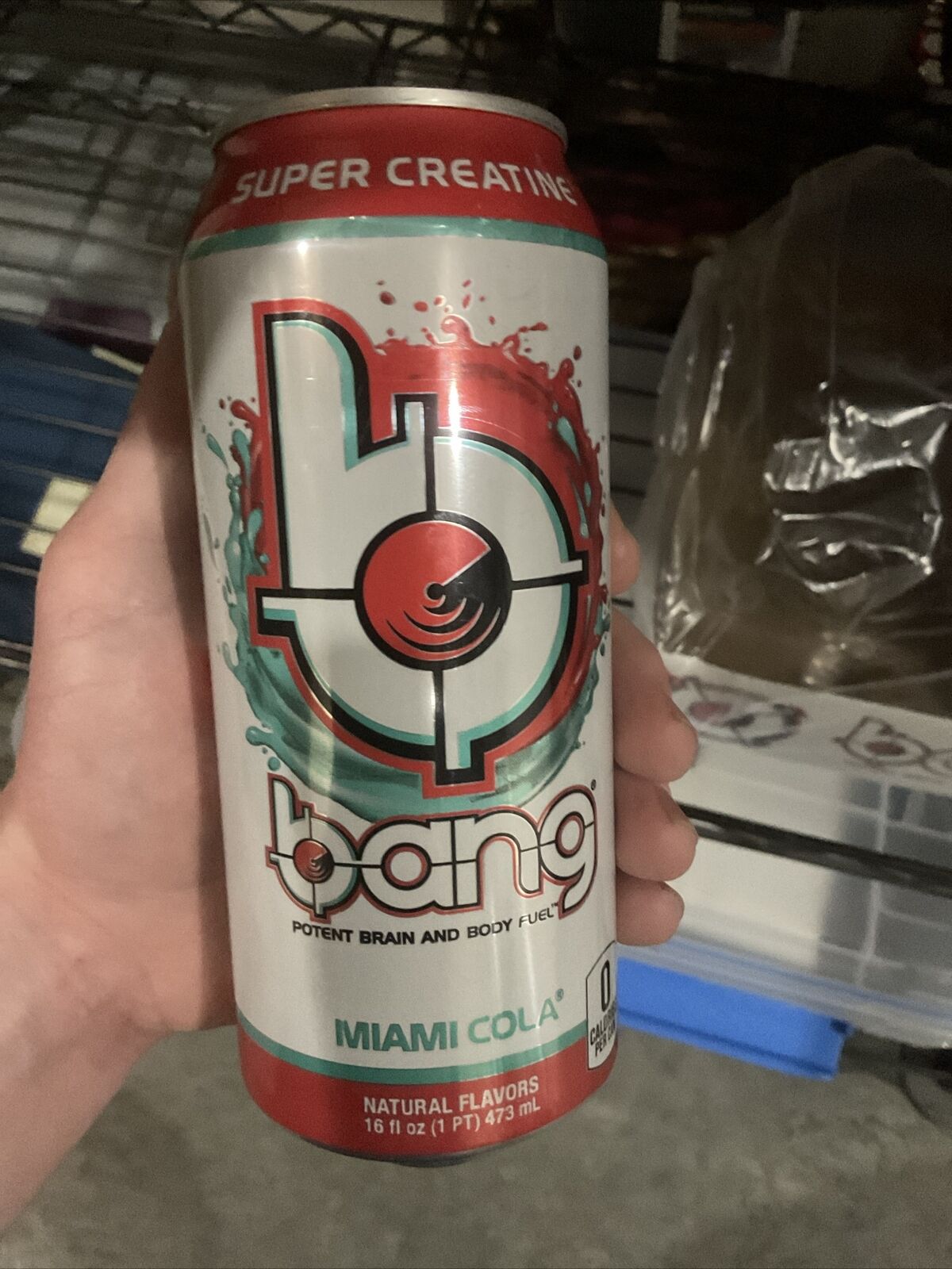 VPX Bang Miami Cola Energy Drink 16 fl oz New Sealed Discontinued Collectible 