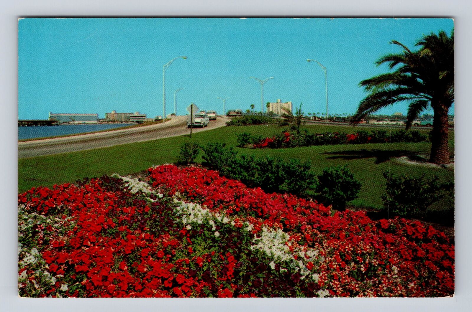 Clearwater FL-Florida, Between Exit and West Bridge Causeway, Vintage Postcard