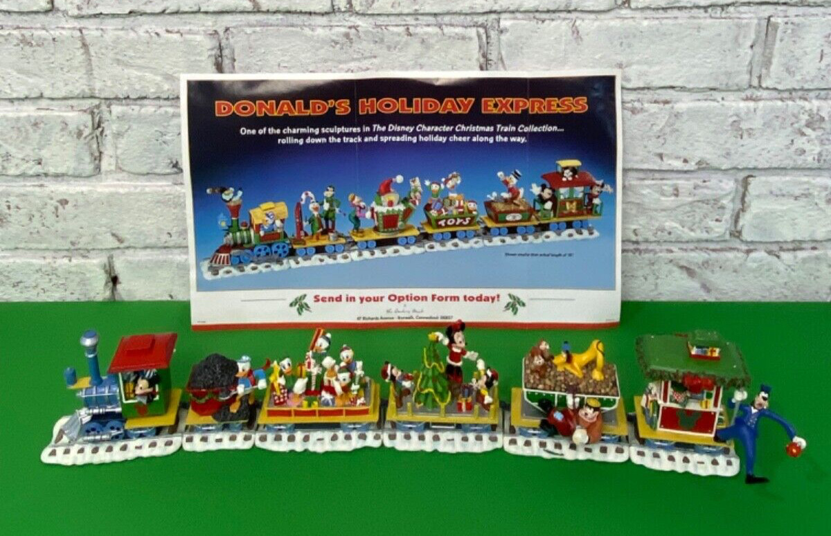 Vintage Danbury Mint Disney Mickey Express Christmas Holiday Train