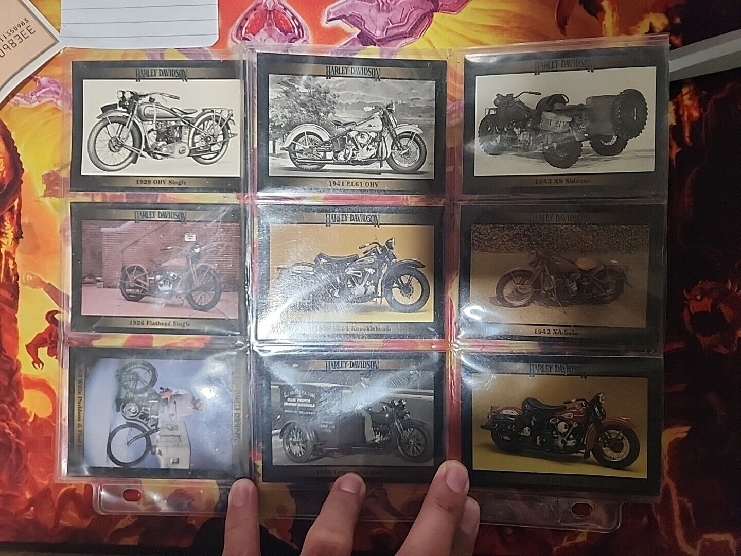 Lot Of 9 Harley Davidson Collector Cards 