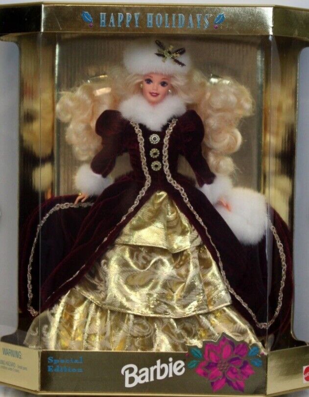 1996 happy holiday special edition barbie doll