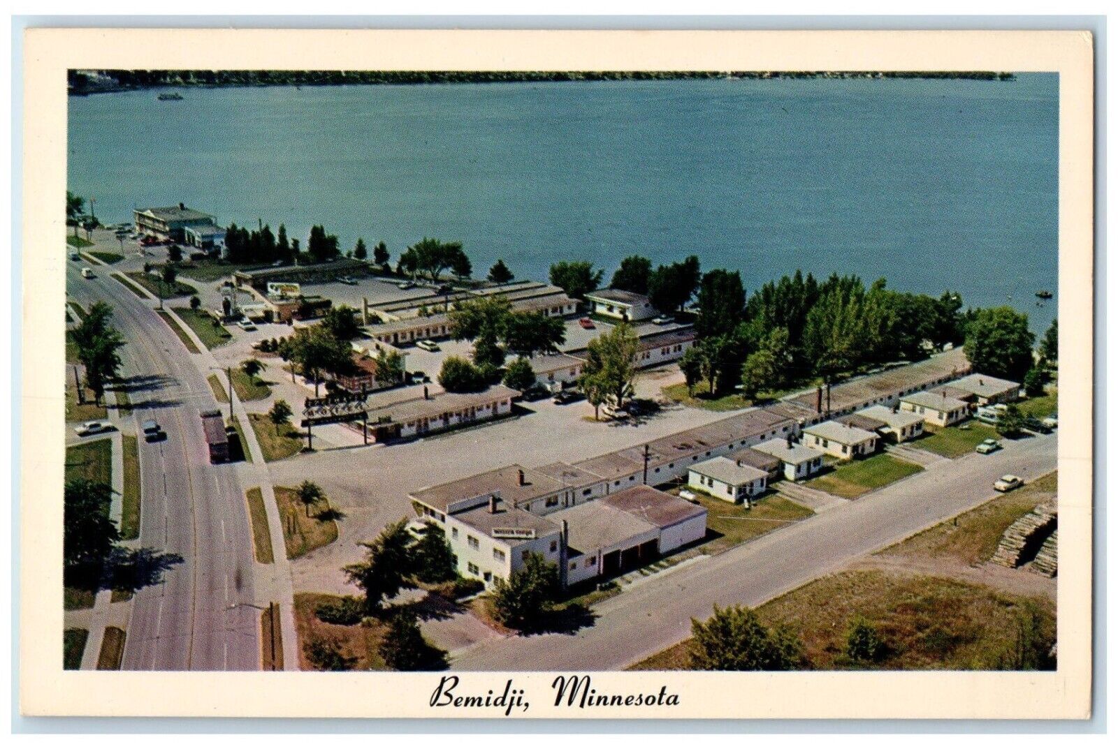 c1960 Home Paul Bunyan Babe Vacation Paradise Bemidji Minnesota Vintage Postcard