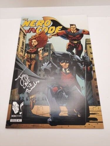 The Hero Code #1 Signed by Jaime Gambell Monkey Pipe 2012