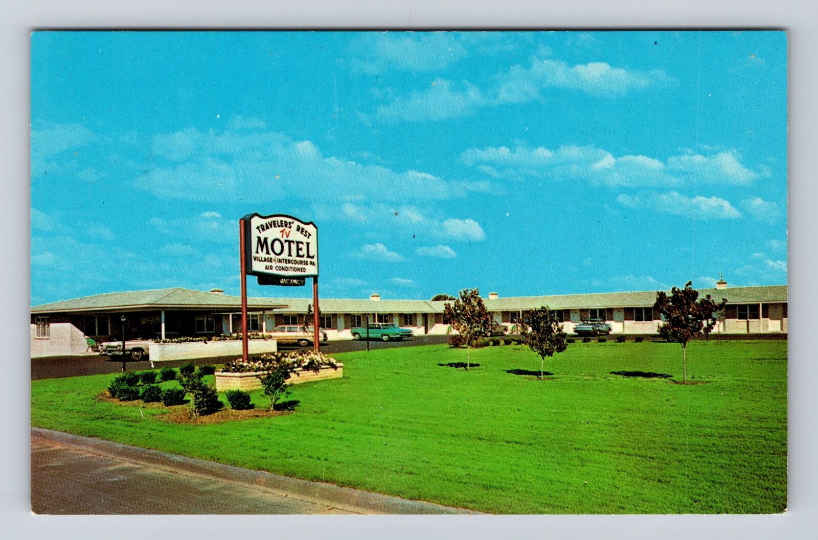 Lancaster PA-Pennsylvania, Travelers Rest Motel, Advertisement Vintage Postcard