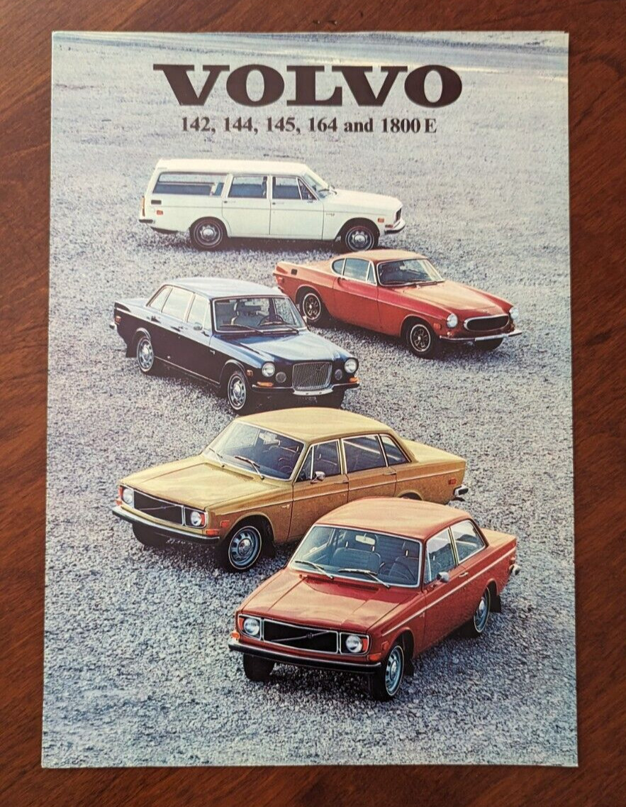 1971 Volvo 142 144 145 164 1800E Folder Sales Brochure