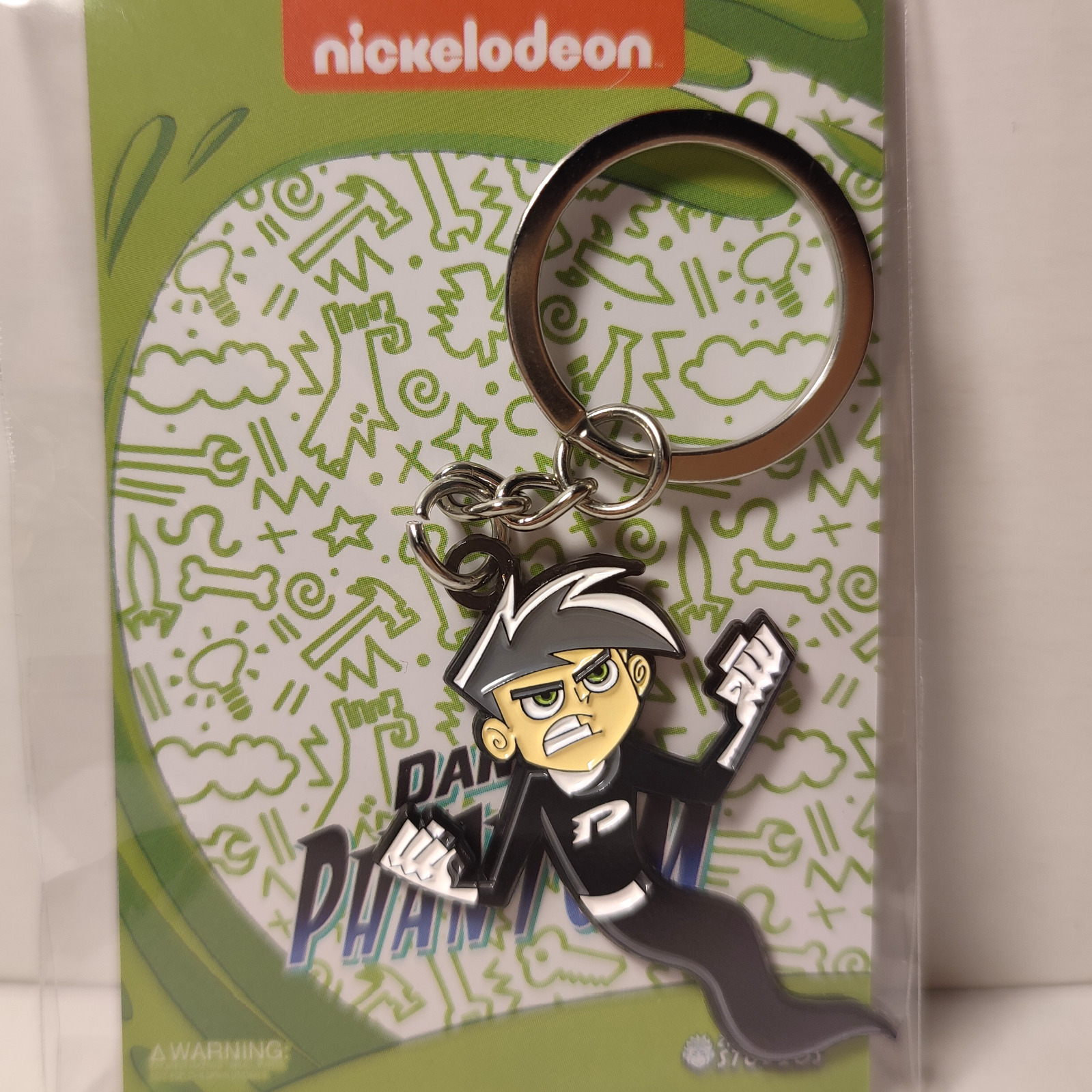 Danny Phantom Ghost Keychain Official Nickelodeon Cartoon Collectible Keyring
