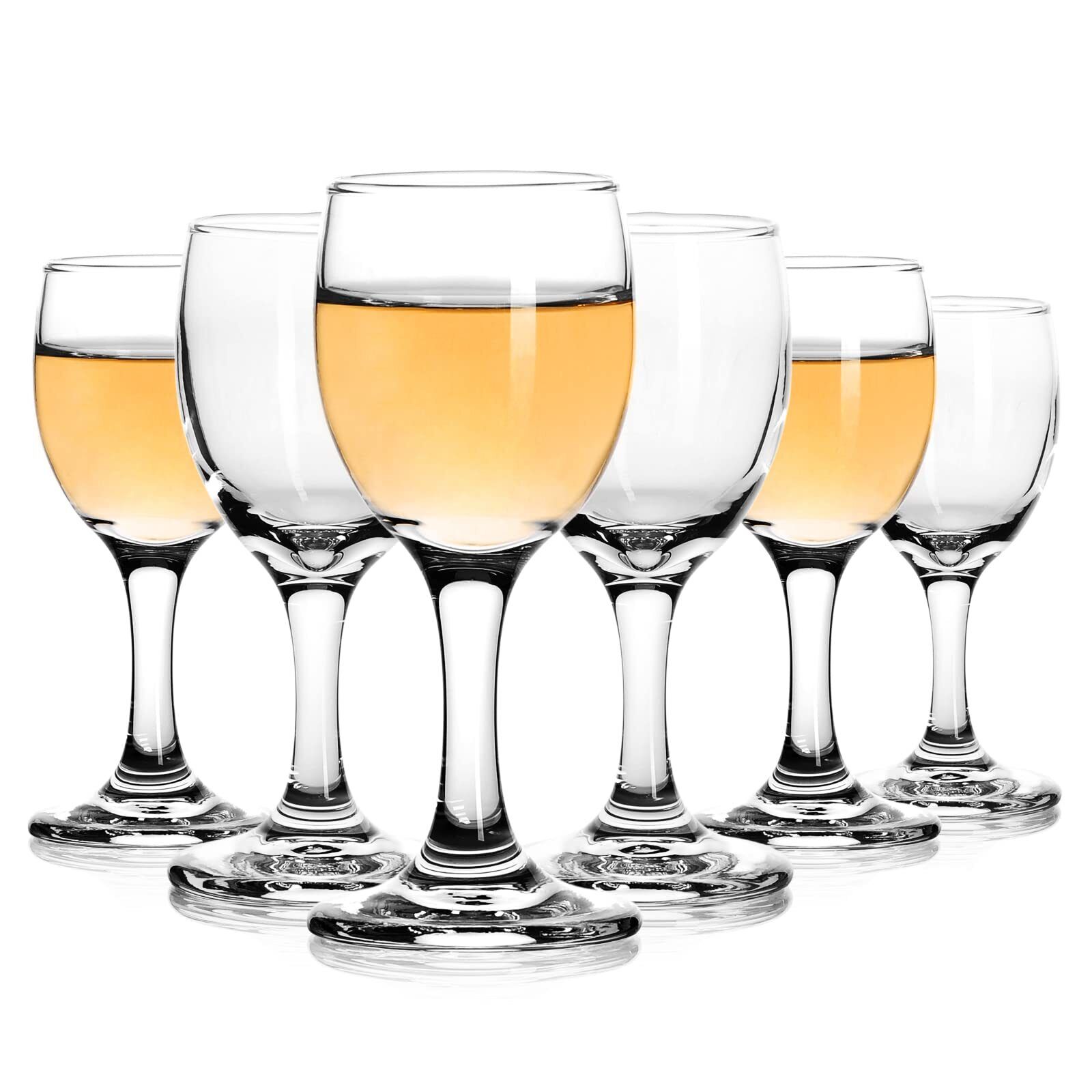 Shot Glasses 5oz Mini Wine Glasses Set of 6 Cute Shot Glasses/Great for White...