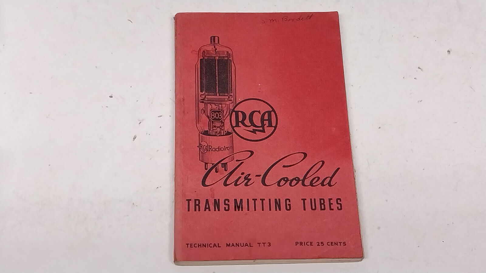Nice Unbroken RCA TT-3 Data Book / Old Vintage Ham Radio Tube Transmitter Amp