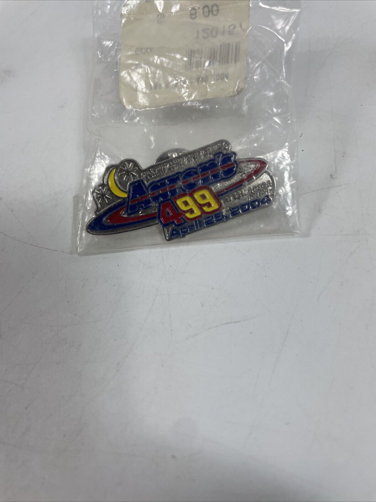 2004 Aaron’s 499 Talladega Super Speedway NASCAR Racing Enamel Lapel Hat Pin