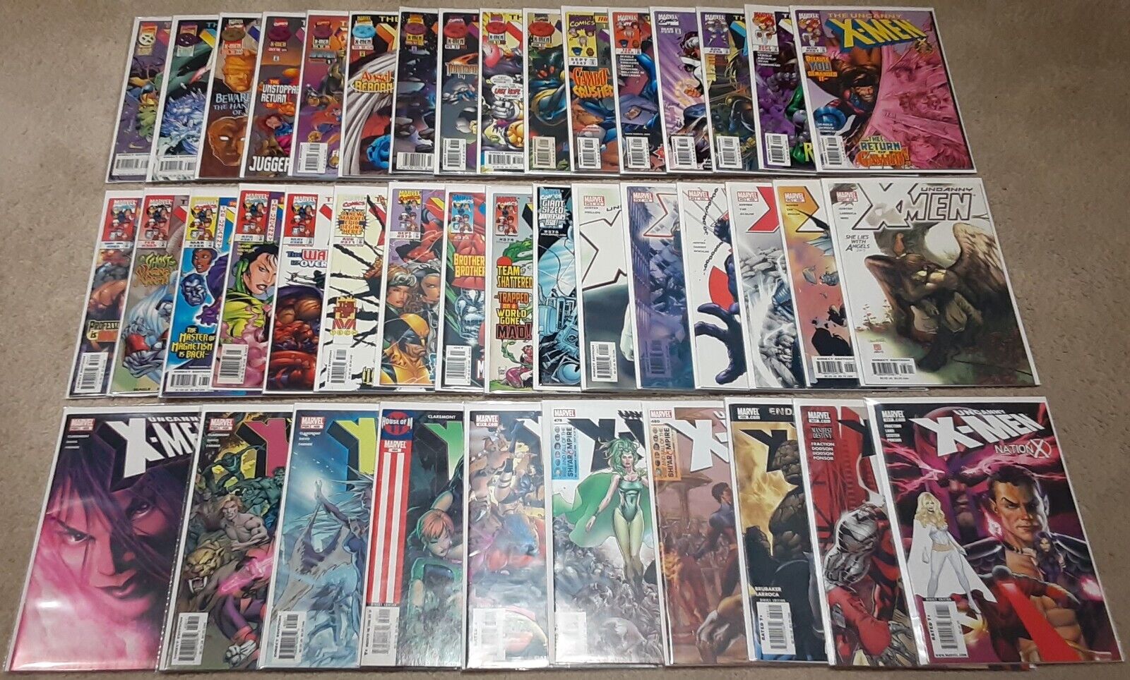Uncanny X-Men Vol 1 #324-517 (Lot of 42) VF-NM *KEYS* Marvel SEE PICS/Descript