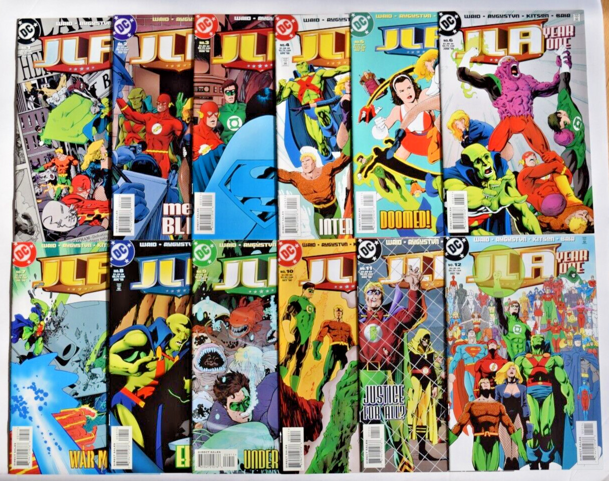 JLA YEAR ONE (1998) 12 ISSUE COMPLETE SET  #1-12 DC COMICS