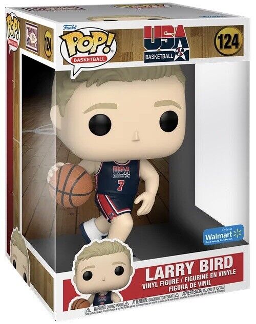 Larry Bird Funko Pop Dream Team USA Basketball #124 10’’ Walmart Exclusive