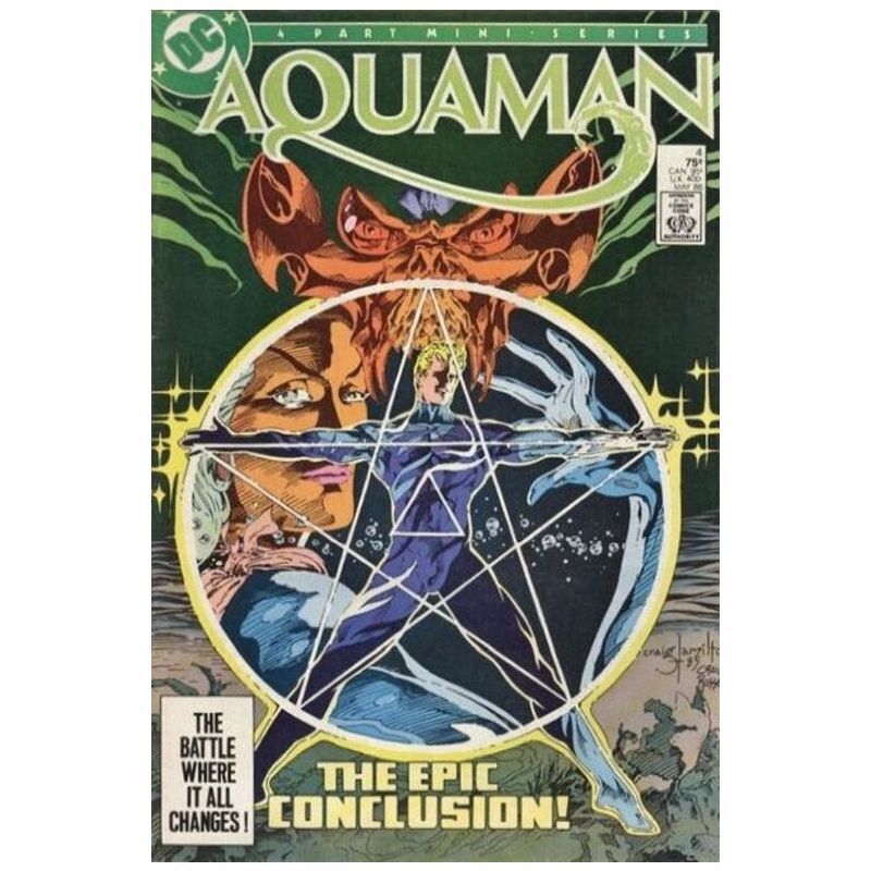 Aquaman #4  - 1986 series DC comics Fine+ Full description below [w