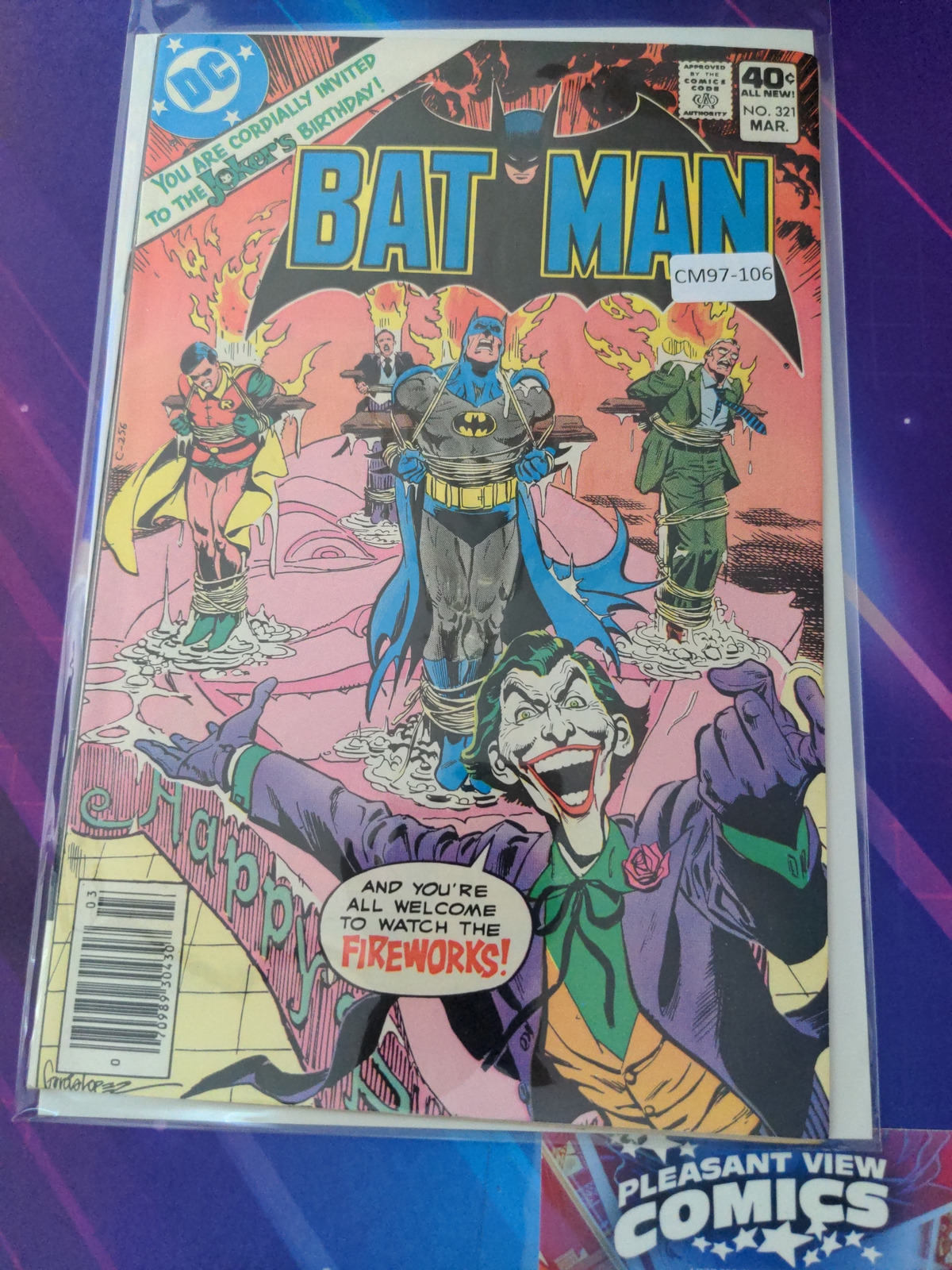BATMAN #321 VOL. 1 8.0 (JOKER) NEWSSTAND DC COMIC BOOK CM97-106