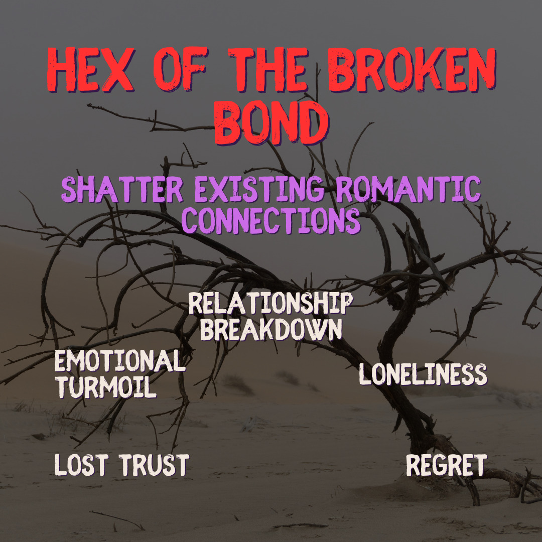 Hex of the Broken Bond - Shatter Romantic Connections | Authentic Black Magic