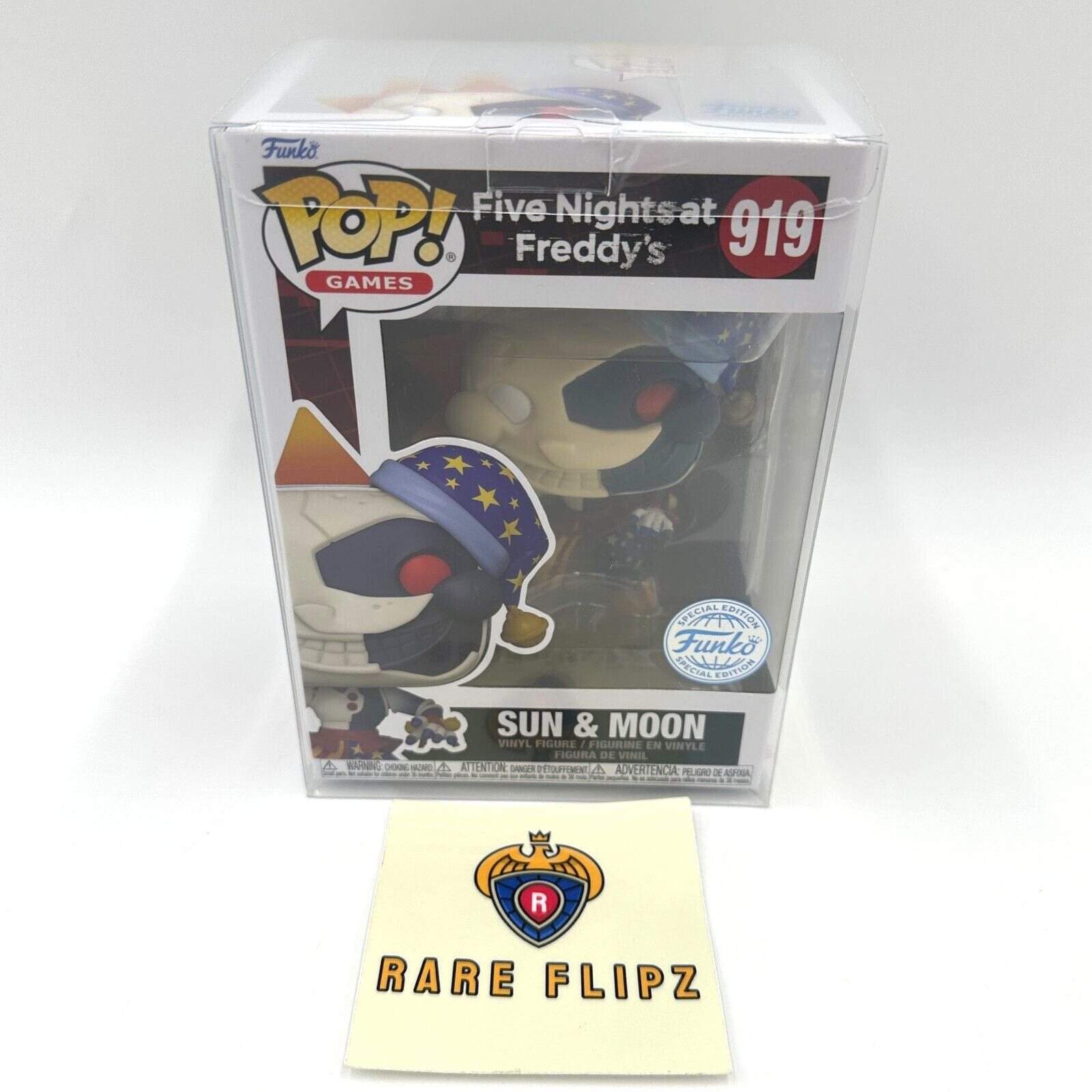 Funko Pop Five Nights at Freddy's FNAF #919 Sun and Moon SE Sticker w/Protector