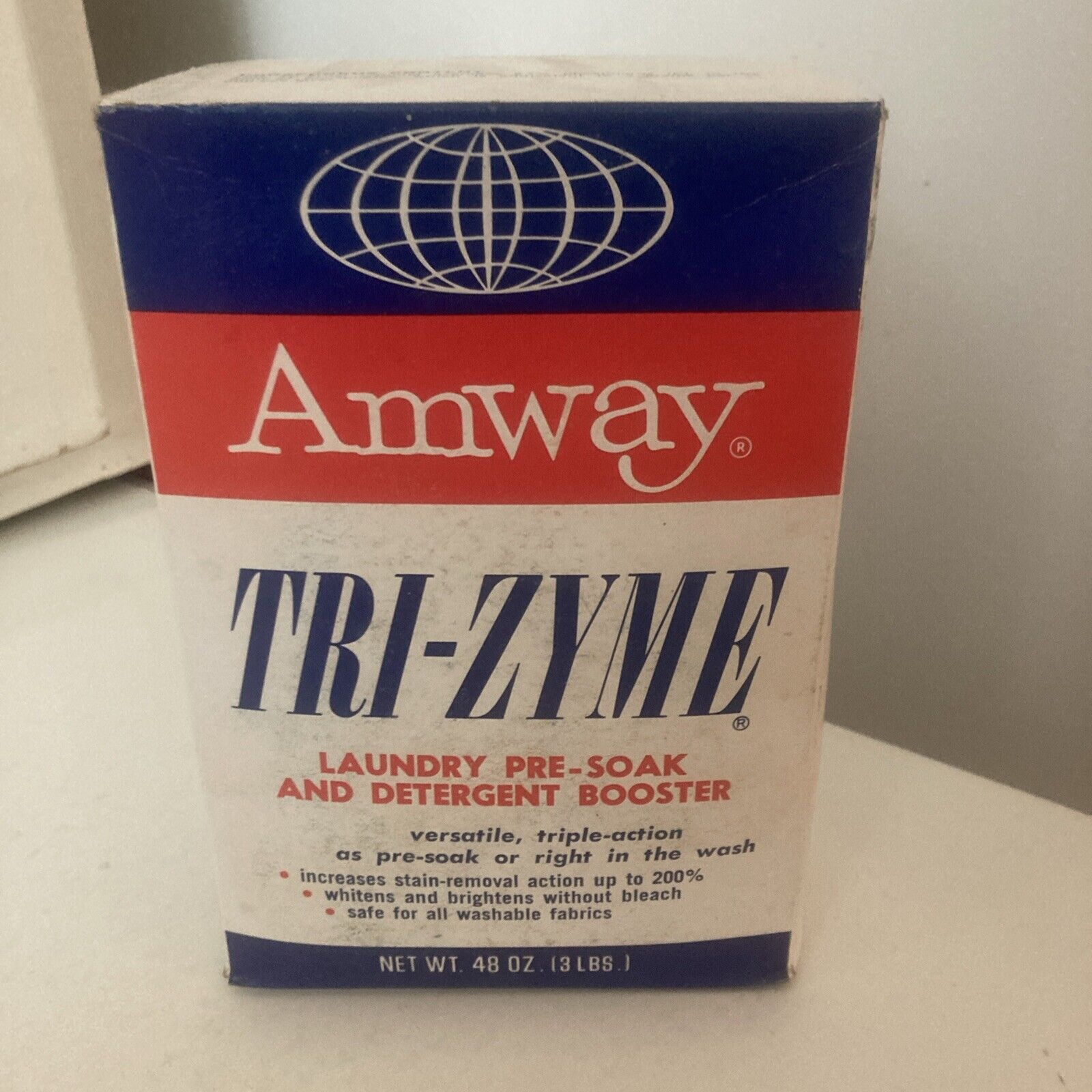 Vintage 1970’s Amway Laundry Tri-Zyme Pre-soak & Detergent Booster Full 7LBS NOS