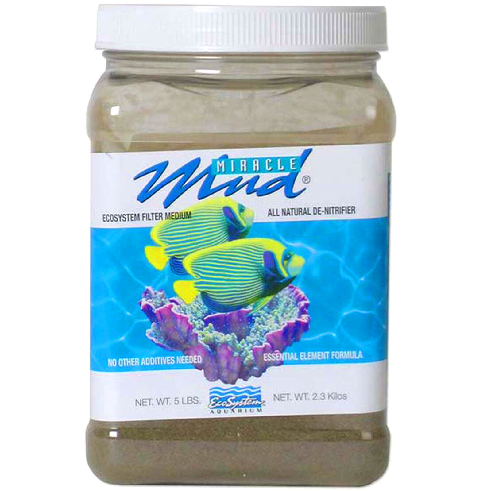 EcoSystem Miracle Mud 5 lb Jar Marine and Reef Aquarium Refugium Substrate