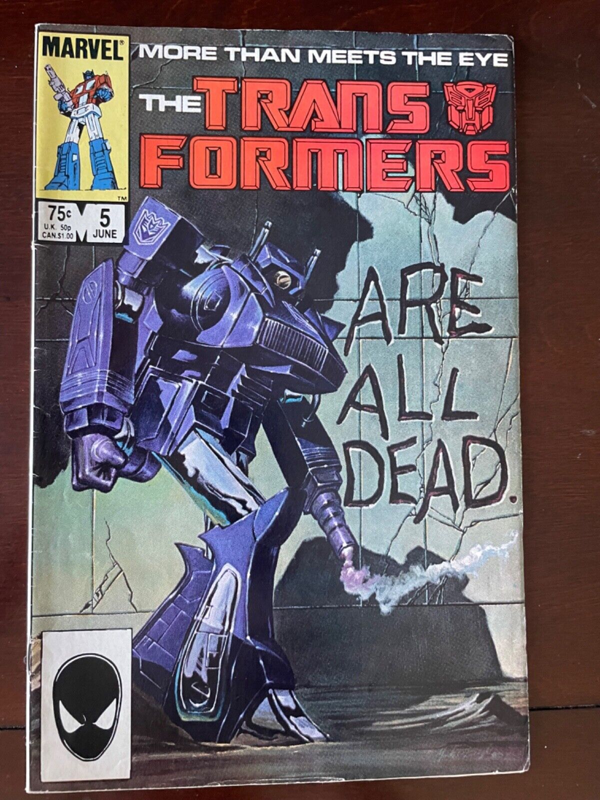 Transformers 5 DIRECT Marvel Comics 1st Cameo Josie Beller Copper Age 1985