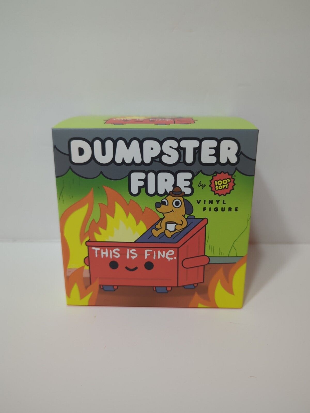 100% Soft -  Little Dumpster Fire - This is Fine Dog Vinyl Figure