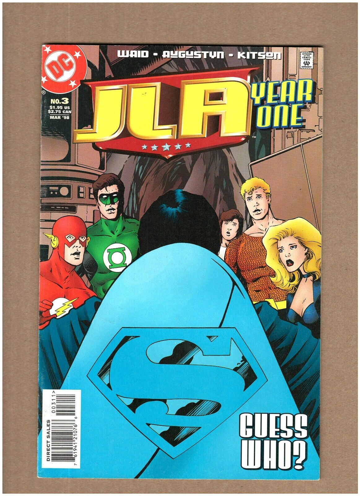 JLA: Year One #3 DC Comics 1998 Mark Waid Aquaman Black Canary VF 8.0