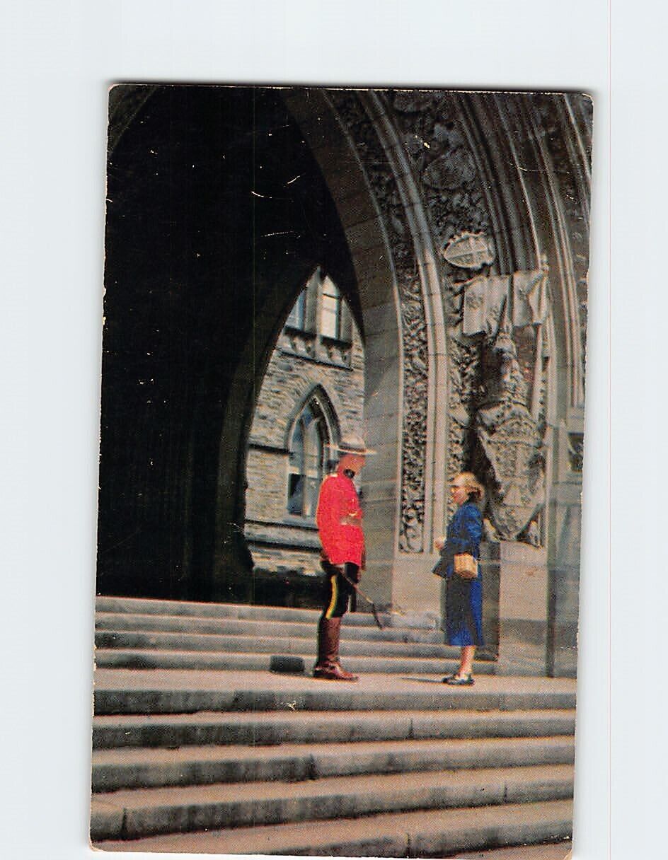 Postcard Main Entrance Parliament Buildings and Peace Tower Ontario Canada