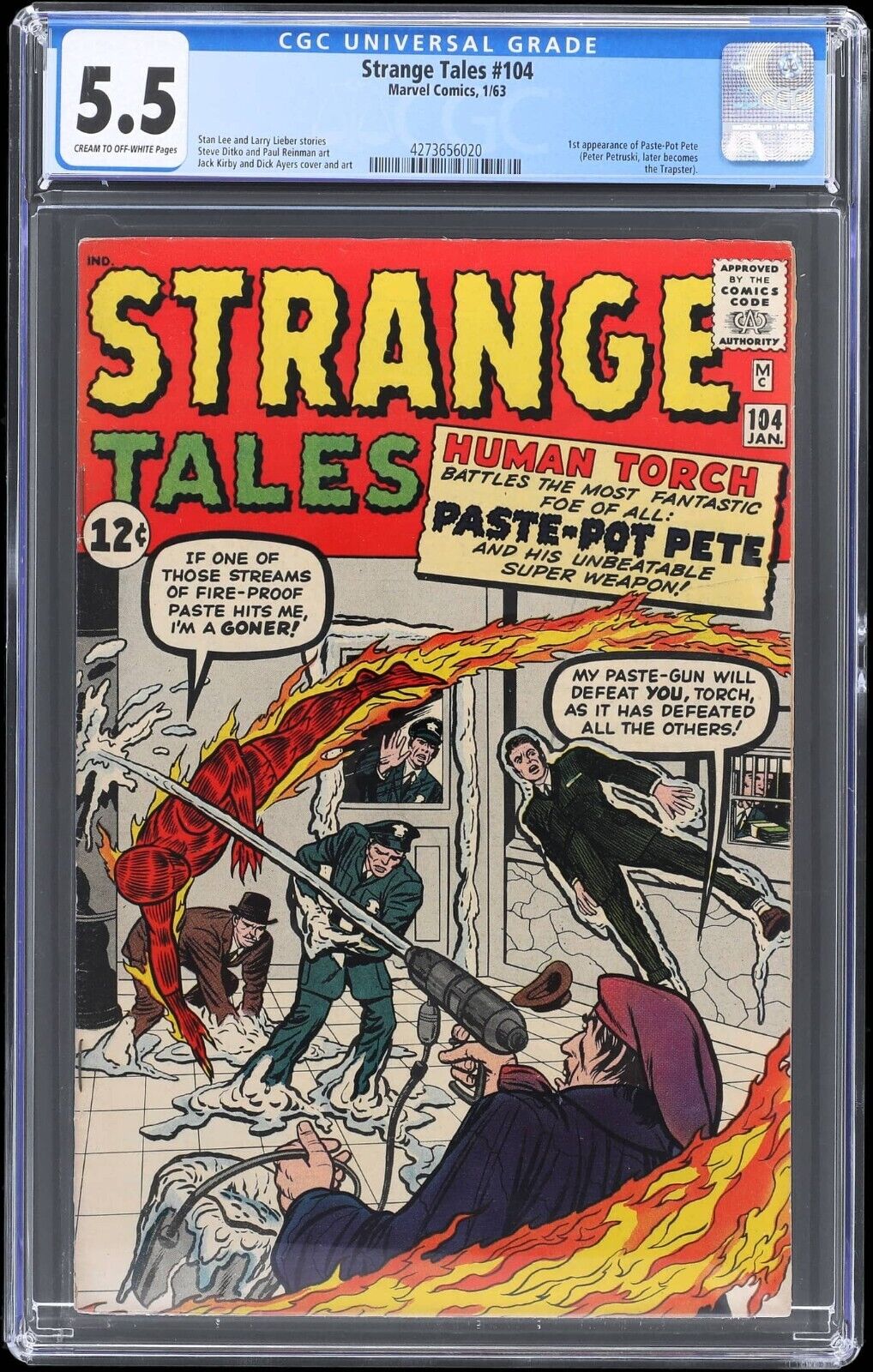 1963 Marvel Strange Tales #104 CGC 5.5 1st Appearance of Paste-Pot Pete