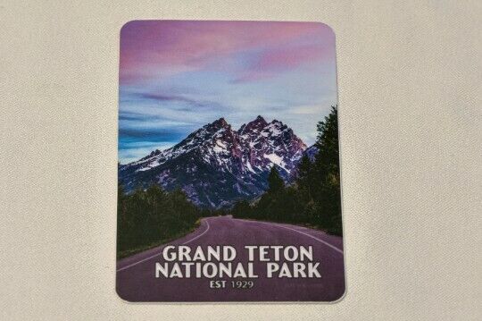 Jenny Lake Road in Grand Teton National Park Jackson Hole Magnet