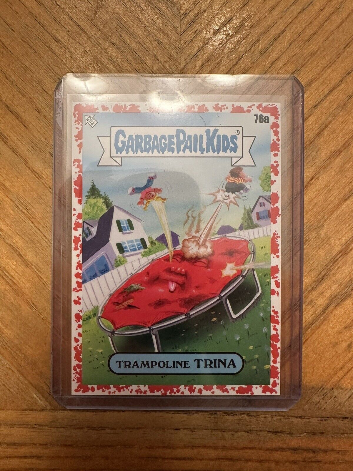 Garbage Pail Kids Kids At Play 76a TRAMPOLINE TRINA Red Parallel 71/75