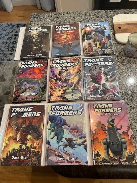 Transformers Hardcover 9 Books Set - Titan -End of the Road - All Fall Down