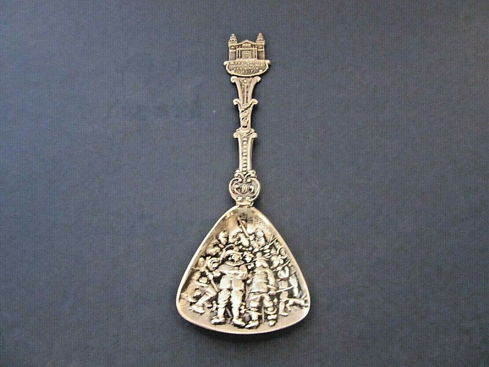 VINTAGE SILVER PLATE SPOON MADE IN HOLLAND  HEARST CASTLE MONUMENT SAN SIMEON CA