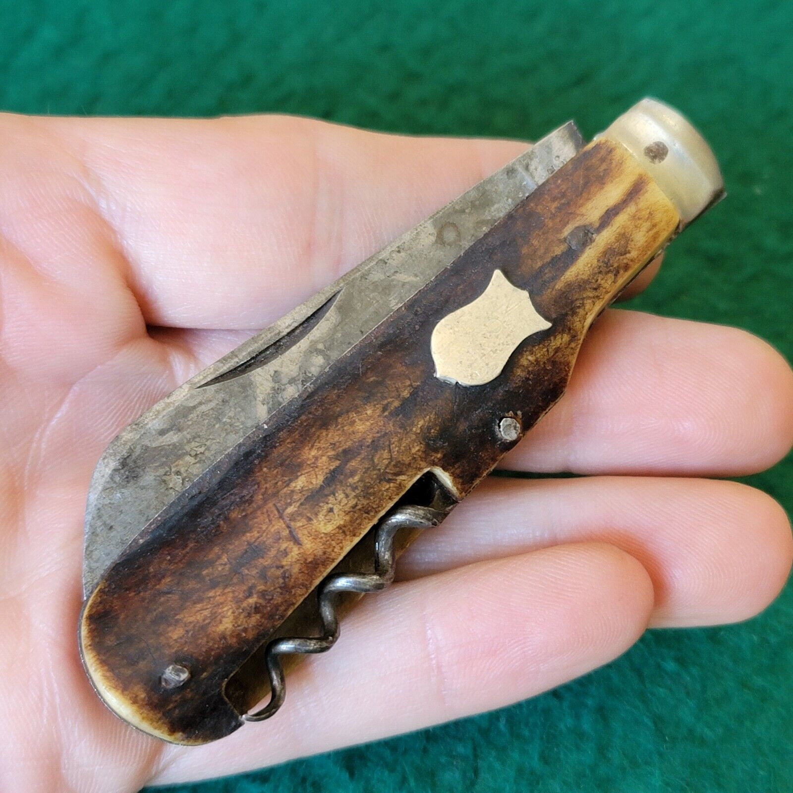 Old Antique Rabone Bros Sheffield 1860s U S Navy Rope Folding Pocket Knife