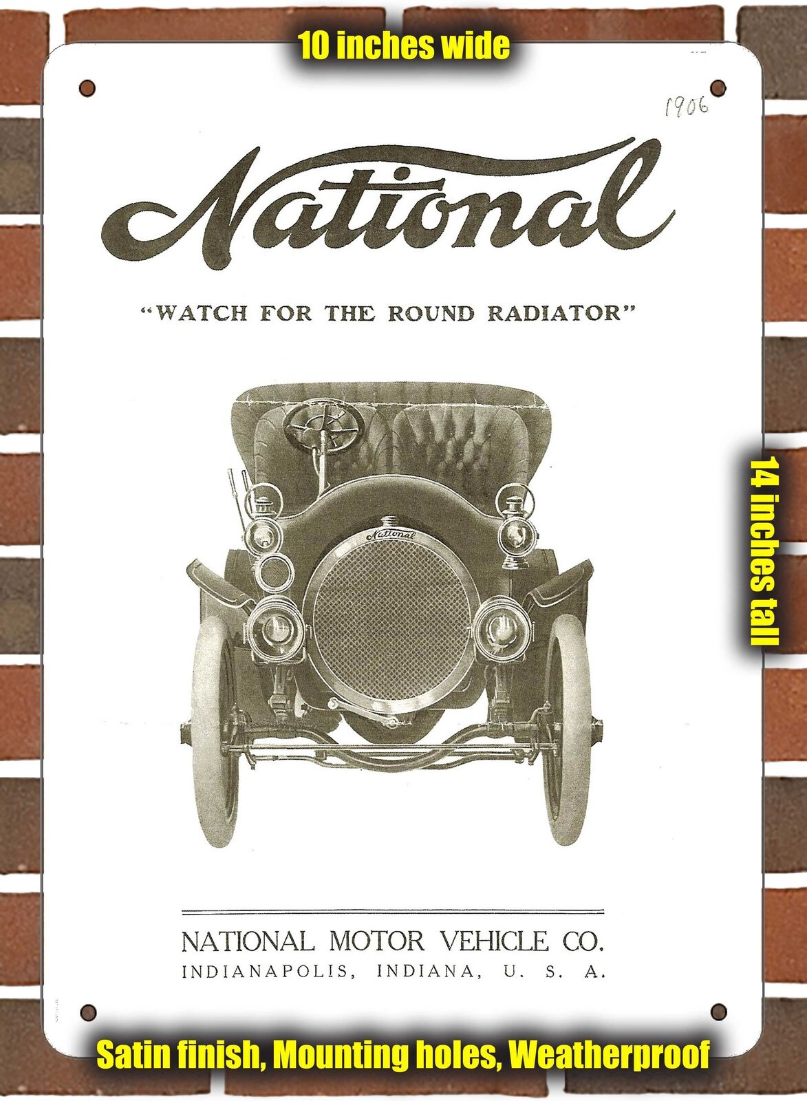 METAL SIGN - 1906 National