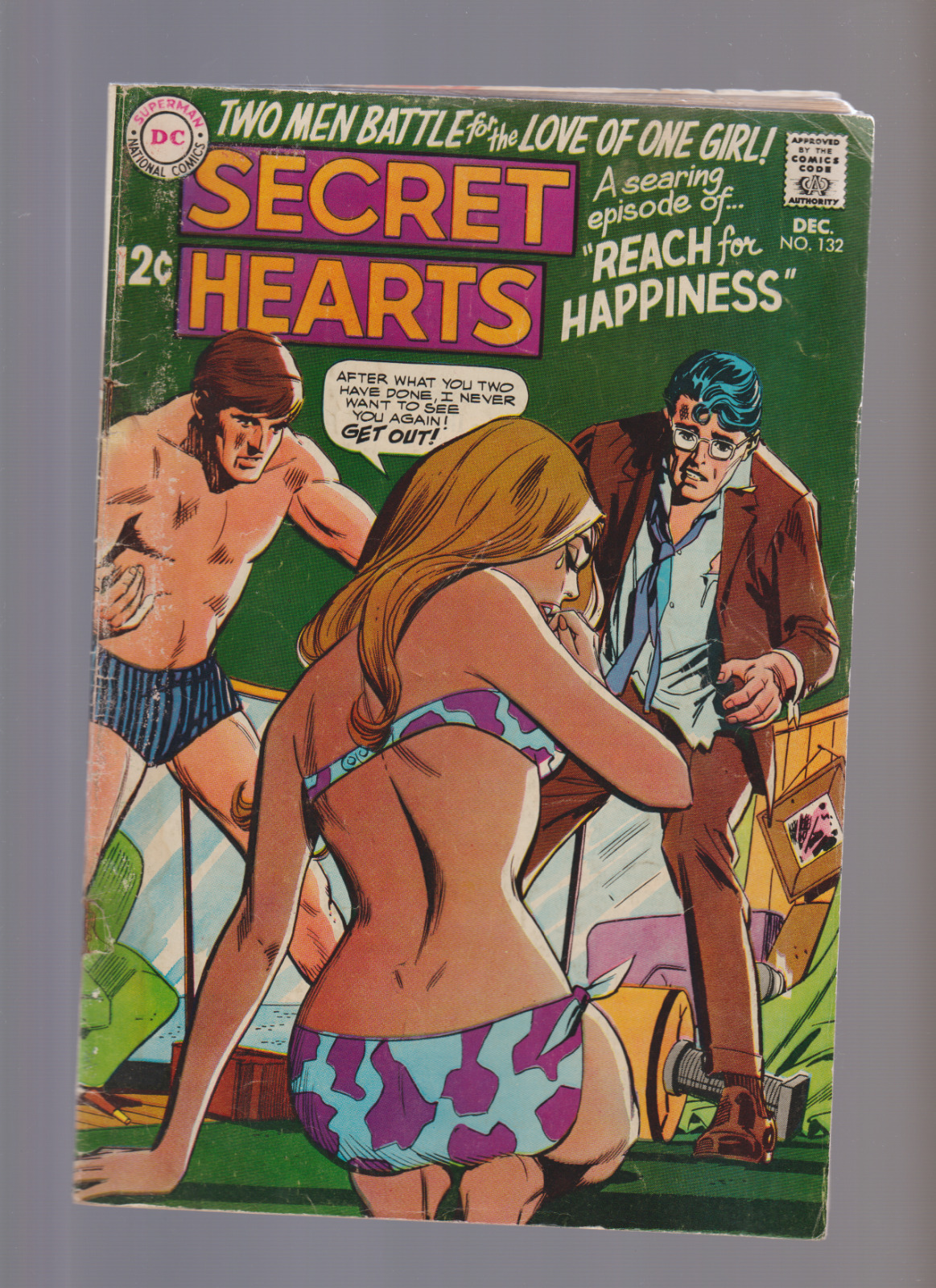 Secret Hearts 132 (1968) Dick Giordano CLASSIC SEXY BIKINI COVER - READ
