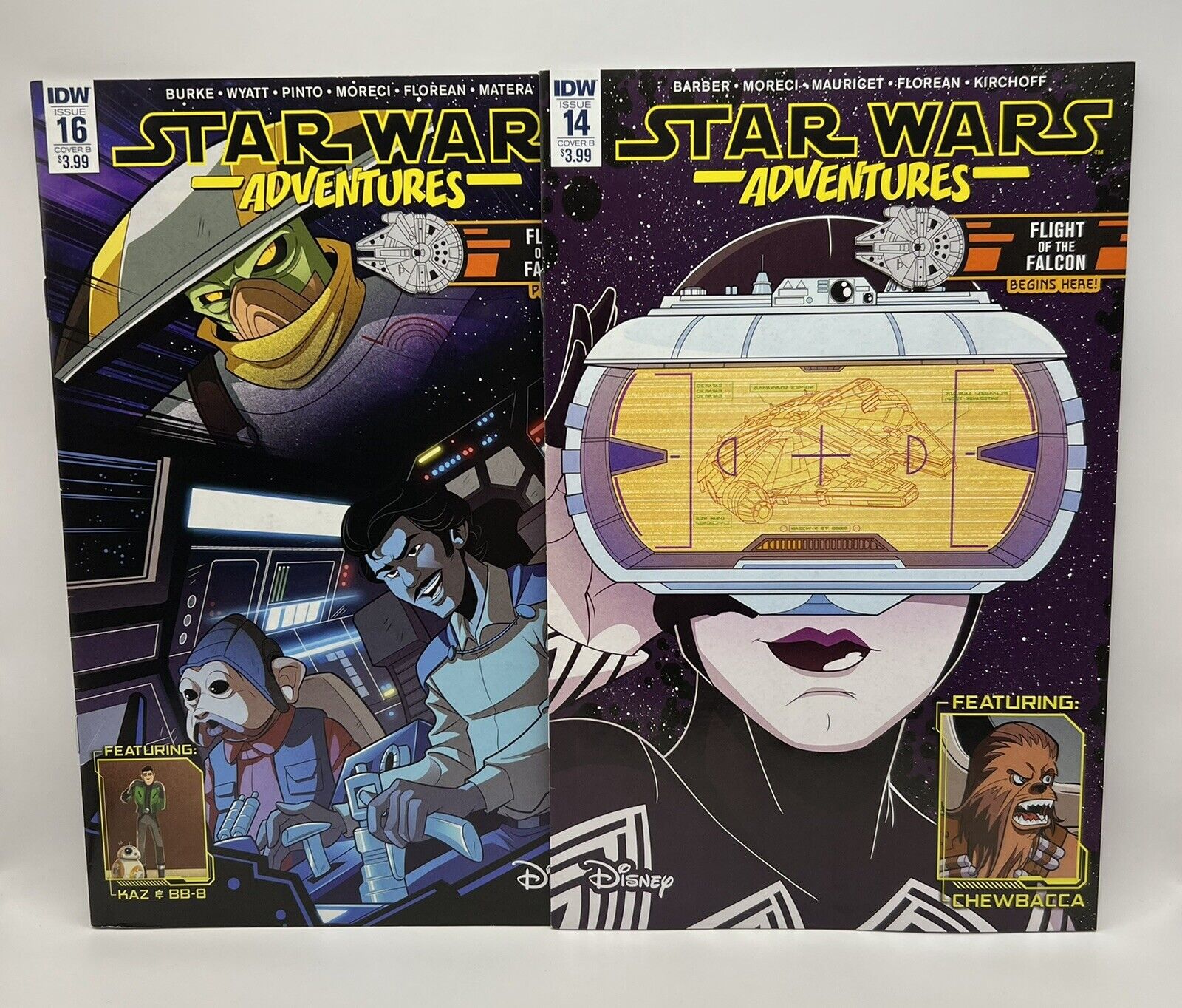 STAR WARS ADVENTURES IDW #14 & 16 B Variant 1st Appearance of Fulcrum Embo