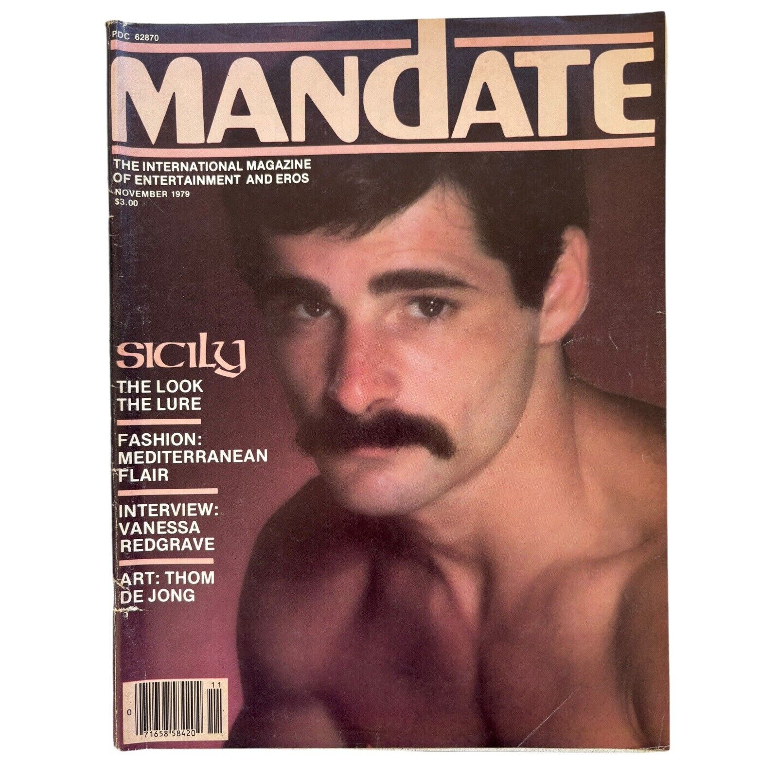 Vintage 1977 Gay Interest Magazine Playgirl Like September Sicily 1970’s