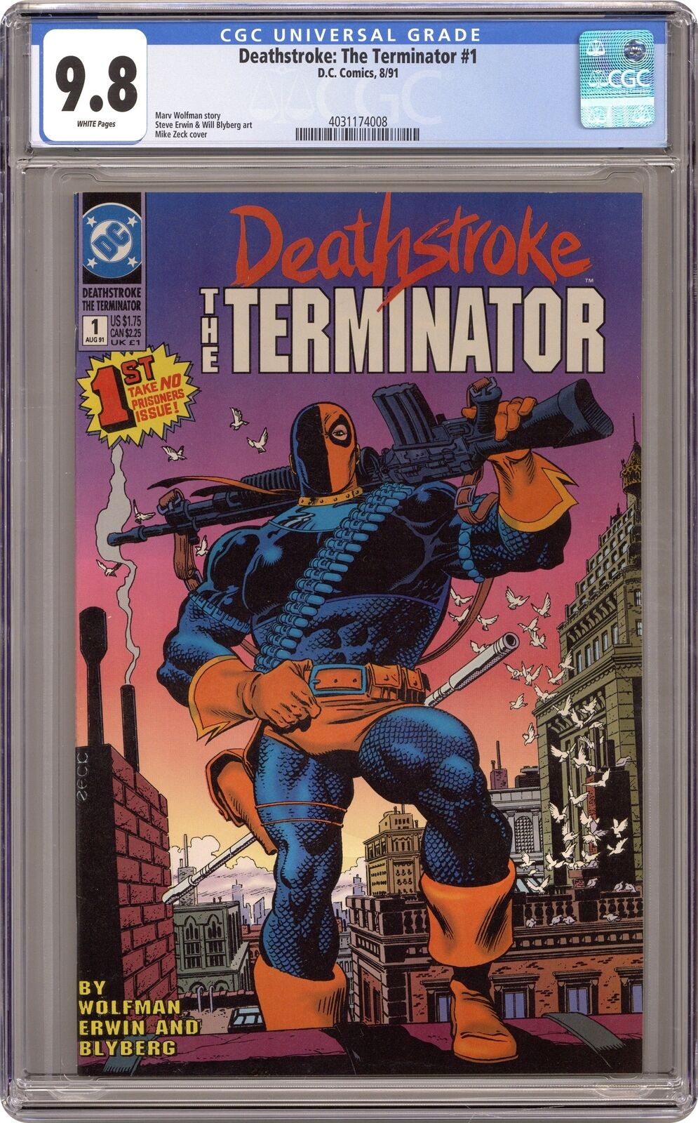 Deathstroke the Terminator #1 CGC 9.8 1991 4031174008