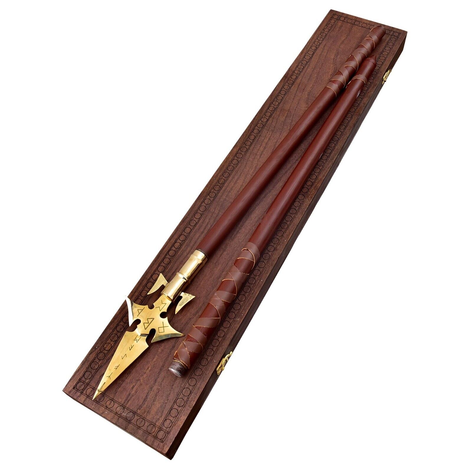 Norse Mythology Gungnir Spear | Handmade Viking Collectible Spear in Wooden Box
