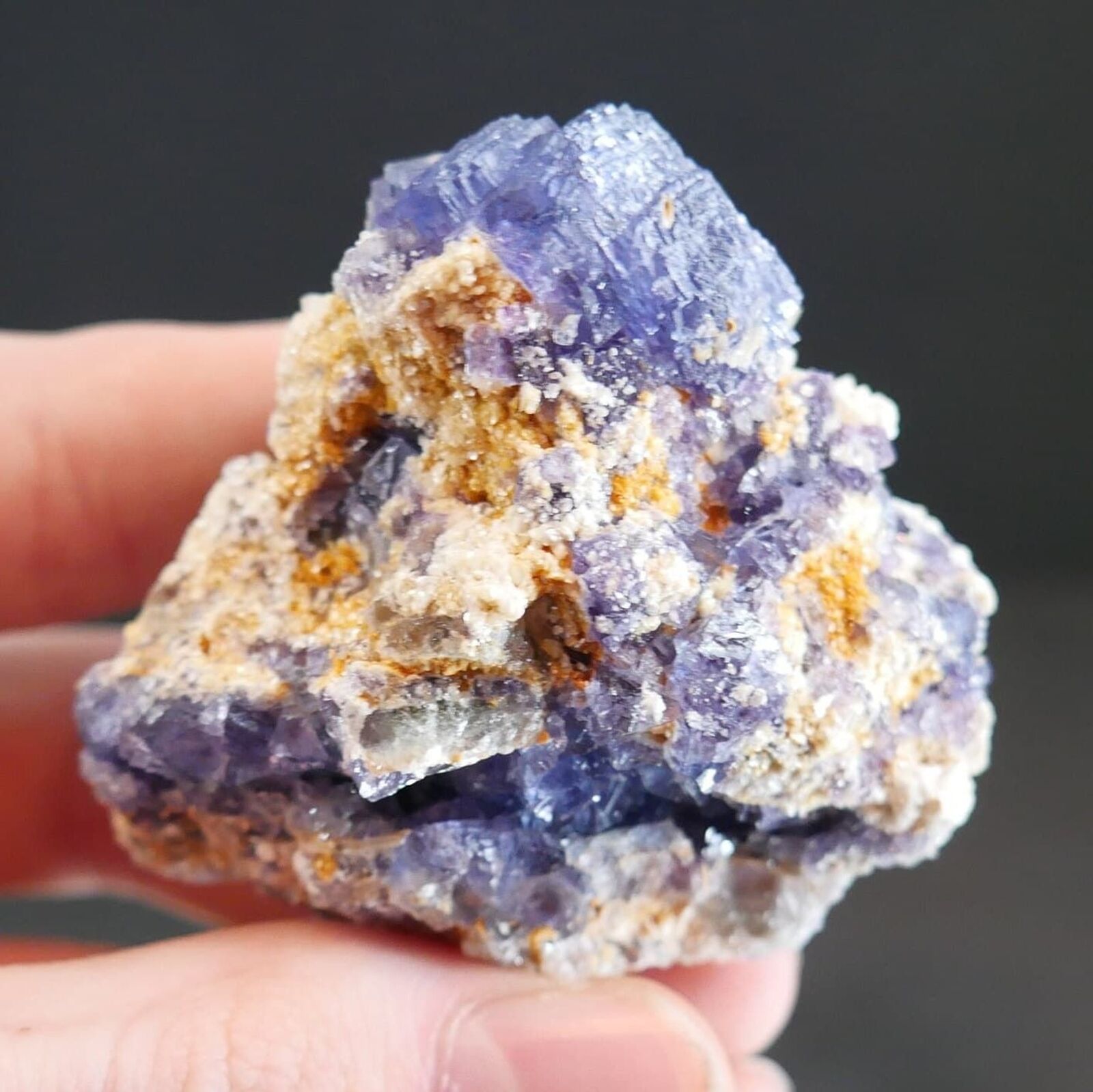 Blue-Purple Fluorite from Sweet Home Mine - Rare Colorado Mineral Specimen