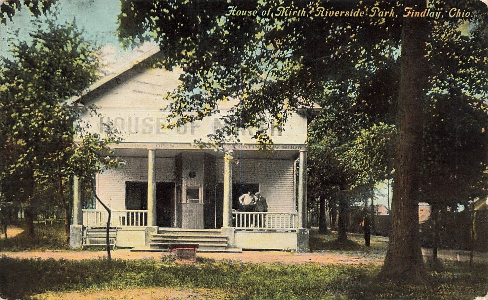 LP60 Findlay Ohio House of Mirth Riverside Park 1910 Postcard
